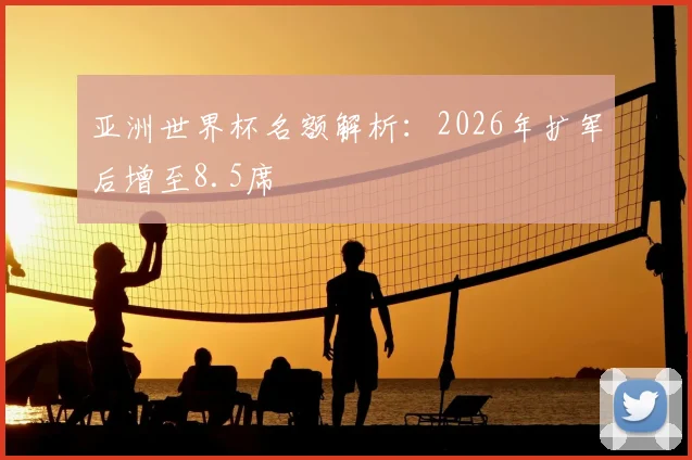 亚洲世界杯名额解析：2026年扩军后增至8.5席